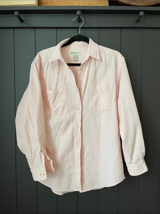 Eddie Bauer Tops - Vintage Eddie Bauer Light Pink Women’s Button Up Shirt